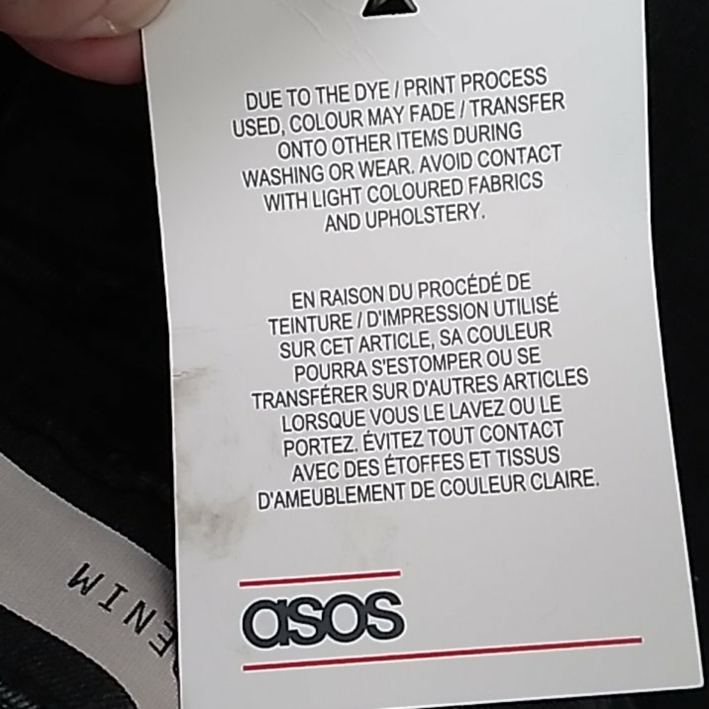 Asos high-waisted black jeans size 26/30 - Picture 6 of 8